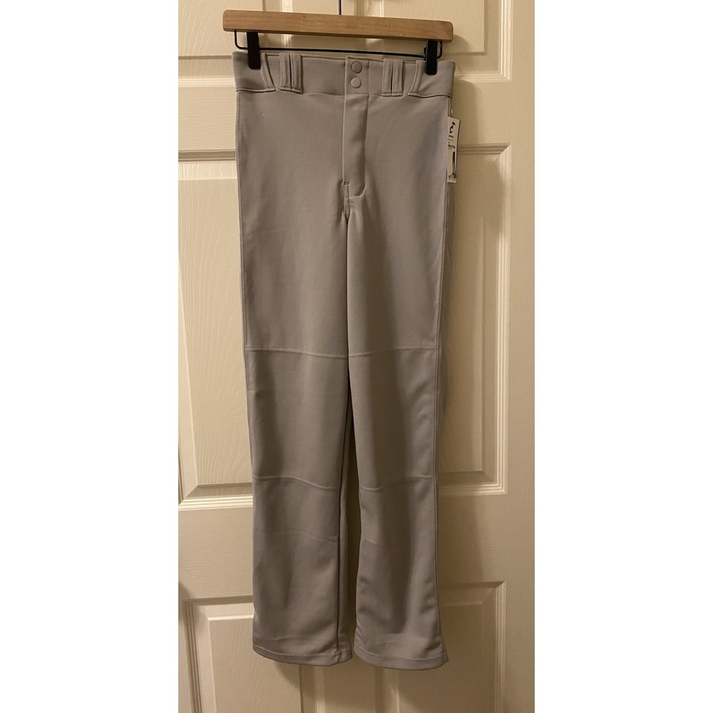 Champro Sports MVP Open Bottom Relaxed Fit Baseball Pant, Grey, Youth Large